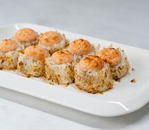 Печеный ролл с форелью