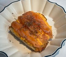 Скрембл с лососем