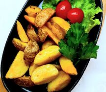 Картофельные дольки в кожуре