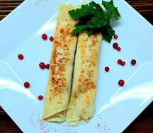 Блинчики с ветчиной и сыром