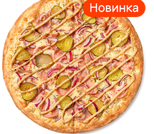 Мега пицца с беконом Средняя Тонкое
