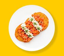 С сёмгой и творожным сыром