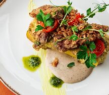 Сытная жарёнка с лисичками