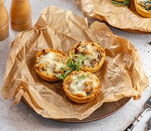Киш курица и грибы