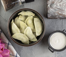 Вареники с картофелем, грибами и луком (замороженные)