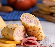 Блинчики замороженные с ветчиной и сыром