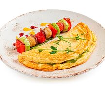 Омлет с овощами-гриль