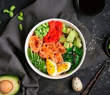 Поке с лососем