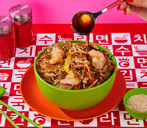 Чапче с тигровыми креветками