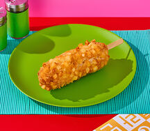 Корейский корндог с сосиской и сыром Моцарелла