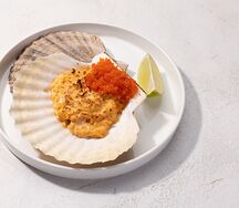 Гребешок с икрой