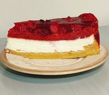 Чизкейк с малиной