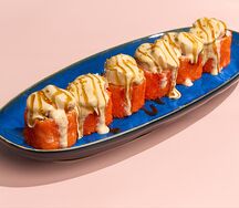 Ролл с гребешком и трюфельным соусом