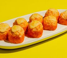 Запеченный ролл с креветками