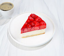 Сырный пудинг с клубникой