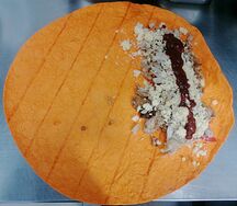 Шаурма с сыром и грибами