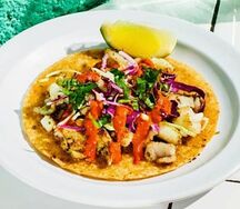 Тако из обжаренной рыбы