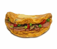 Омлет с ветчиной и грибами