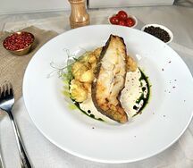 Палтус с цветной капустой