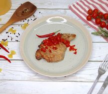 Cвинoй стейк на гриле