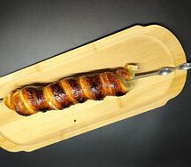 Хачапури с мангала на шампуре 