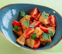 Хрустящие баклажаны в соусе сладкий чили