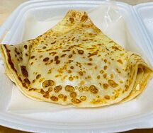 Блин с грибами в сливках