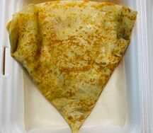 Блин с маринованными грибами и сыром