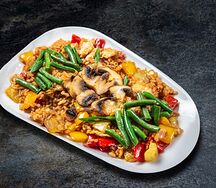 Теппаньяки рис овощи