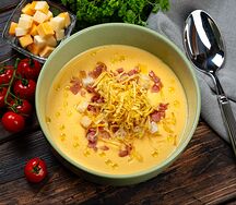 Суп Сырный с беконом