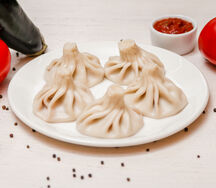 Хинкали со свининой и говядиной