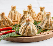 Хинкали с бараниной обжаренные