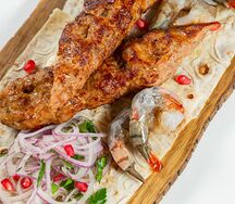 Люля-кебаб с креветками