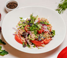 Салат по-грузински из овощей с орехами