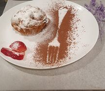 Воздушный кекс из песочного теста с добавлением изюма