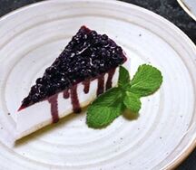 Чизкейк с черникой