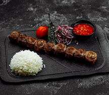 Рулетики из говядины на гриле