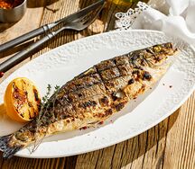 Сибас на углях