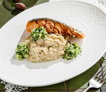 Филе морской форели с подкопченным киноа