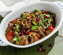 Куриная печень и сердце по-грузински