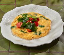 Омлет со шпинатом