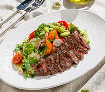 Стейк-салат с мраморной говядиной