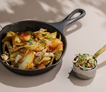 Жареный картофель с грибами