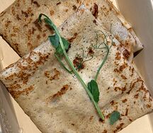 Блины с лососем