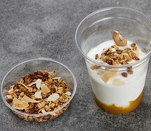 Домашний йогурт с манго и гранолой