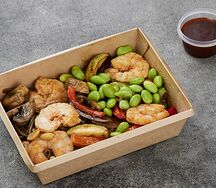 Лапша пад тай с креветками