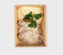 Шницель куриный с беби картофелем