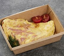 Омлет с ветчиной и зеленью