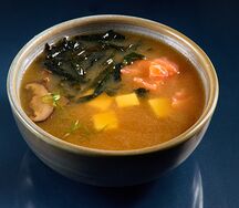 Мисо-суп с лососем