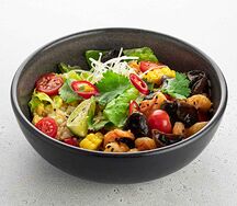 Рис жареный с тигровыми креветками